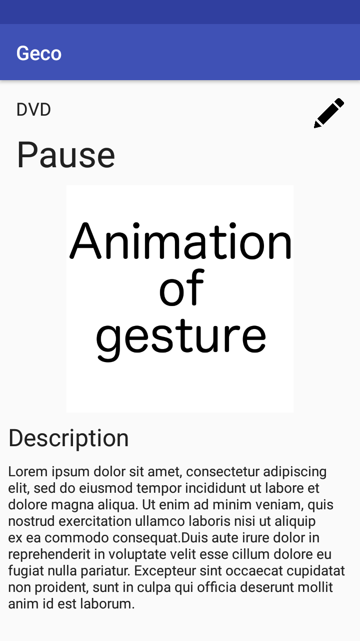 Gesture details